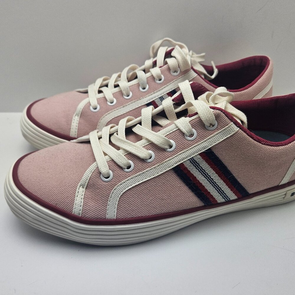 SeaVees Balboa Court Sneakers Pink Red White RARE Womens Sz8.5  Worn Once